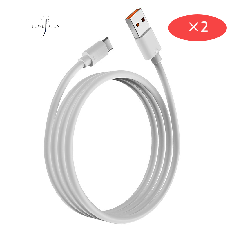 Type-c single-head data cable 6A Flash Charge cable typec is suitable for Huawei mobile phone charging cable quick charge gift