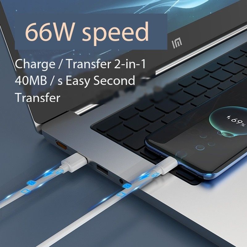 Type-c single-head data cable 6A Flash Charge cable typec is suitable for Huawei mobile phone charging cable quick charge gift