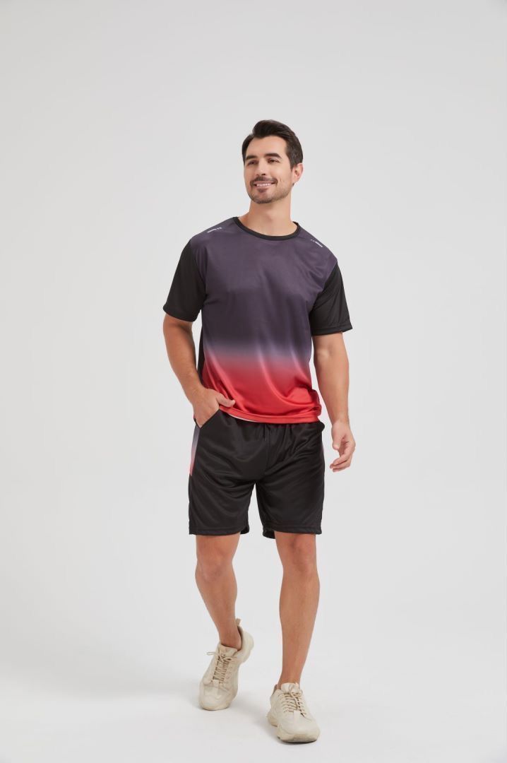 Men's sportswear set Summer short sleeve T-shirt Running suit Basketball training shorts