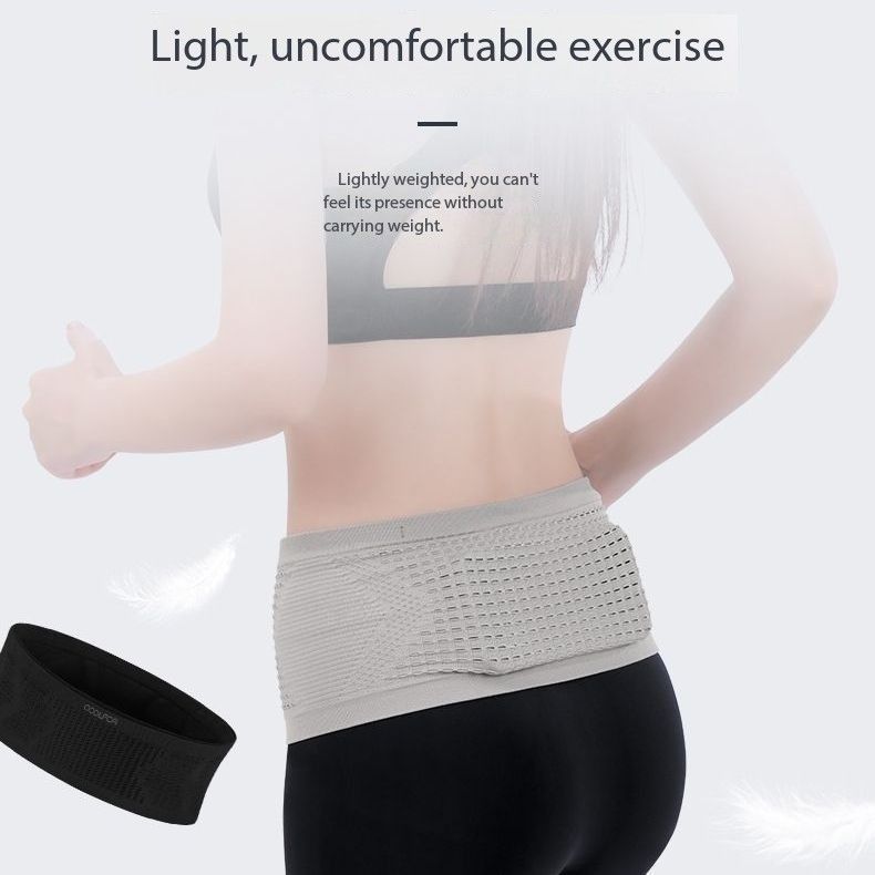Sports invisible waist pack mobile phone bag multi-functional morning jog outdoor fitness men and women professional running waist pack with large capacity
