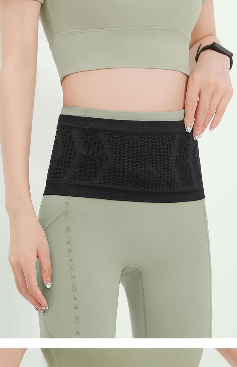 Sports invisible waist pack mobile phone bag multi-functional morning jog outdoor fitness men and women professional running waist pack with large capacity