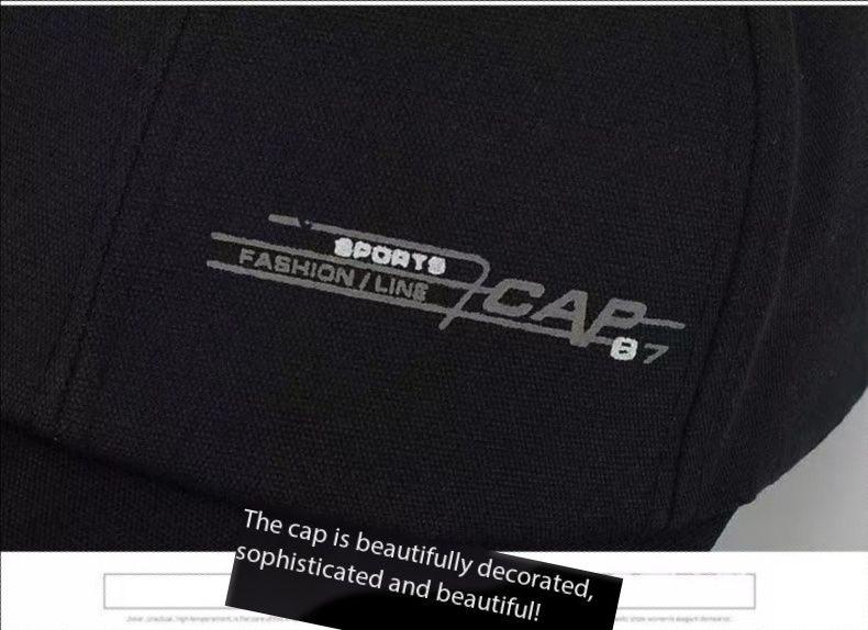 Spring and summer long-brimmed hat men's Korean baseball cap men's outdoor fishing hat sunshade sunscreen travel hat