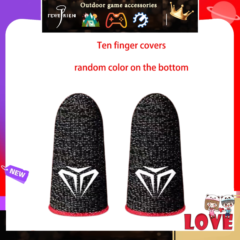 Mobile Game Sweat Resistant Finger Sleeve Audio Game Finger Sleeve Game E-sports Artifact PUBG Mobile, Garena Free Fire Mobile Game Sweat Resistant Finger Cover