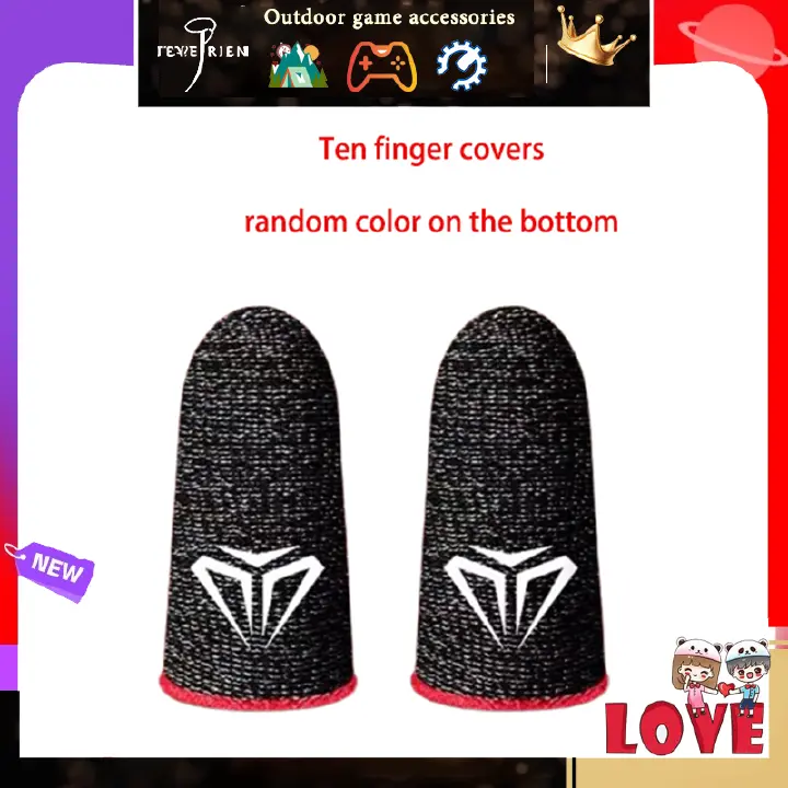 Mobile Game Sweat Resistant Finger Sleeve Audio Game Finger Sleeve Game E-sports Artifact PUBG Mobile, Garena Free Fire Mobile Game Sweat Resistant Finger Cover