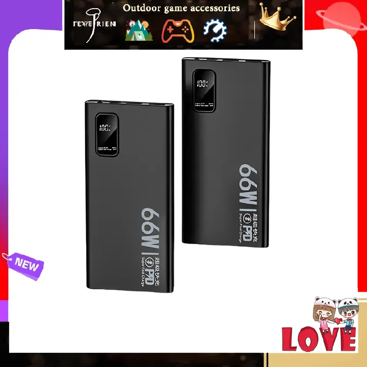 Outdoor 66W portable 20000 mAh large capacity charging super power bank mobile phone PD fast charging universal