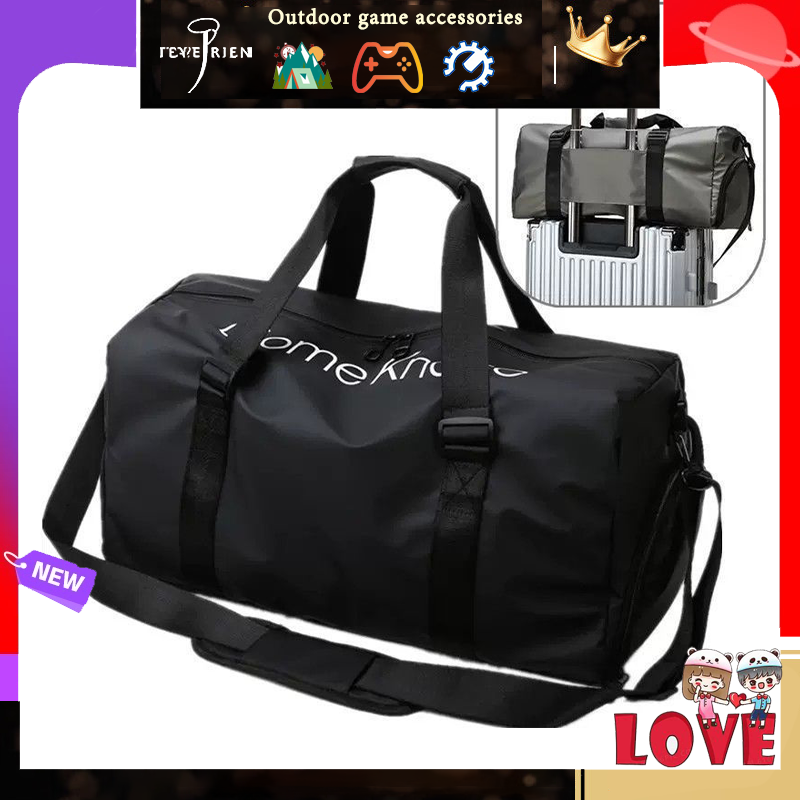 Waterproof men's bag, trolley case, handbag, clothes, gym bag, wet and dry separation, sports luxury sports backpack