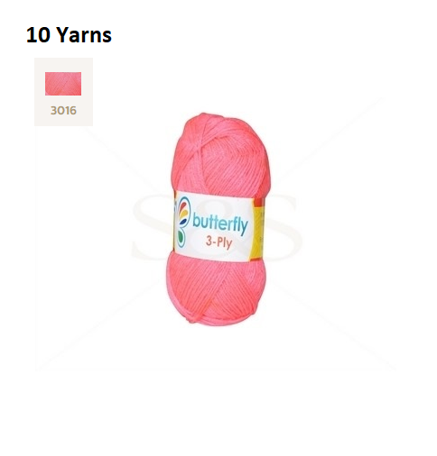 Knitting & Crocheting Essentials - Butterfly Yarns Pack of 5 or 10,Knitting Needles, Tapestry Mat Mesh, Latch Hook Crochet, Crochet Hook, CBC Sewing Kit
