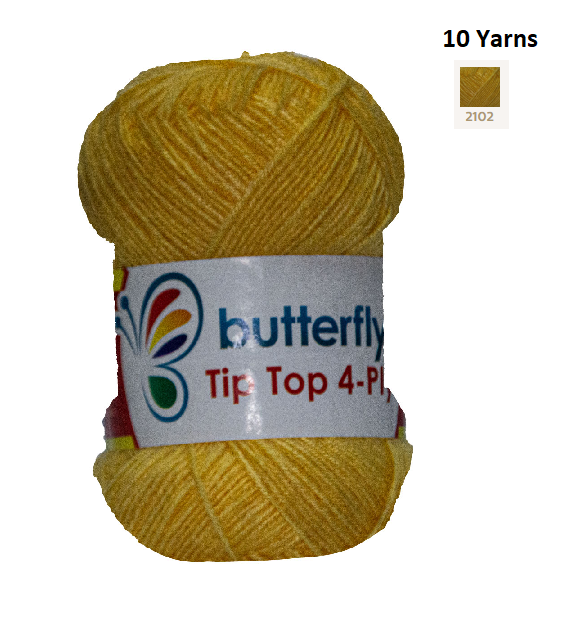 Knitting & Crocheting Essentials - Butterfly Yarns Pack of 5 or 10,Knitting Needles, Tapestry Mat Mesh, Latch Hook Crochet, Crochet Hook, CBC Sewing Kit