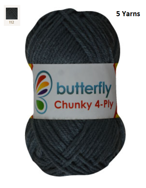 Knitting & Crocheting Essentials - Butterfly Yarns Pack of 5 or 10,Knitting Needles, Tapestry Mat Mesh, Latch Hook Crochet, Crochet Hook, CBC Sewing Kit