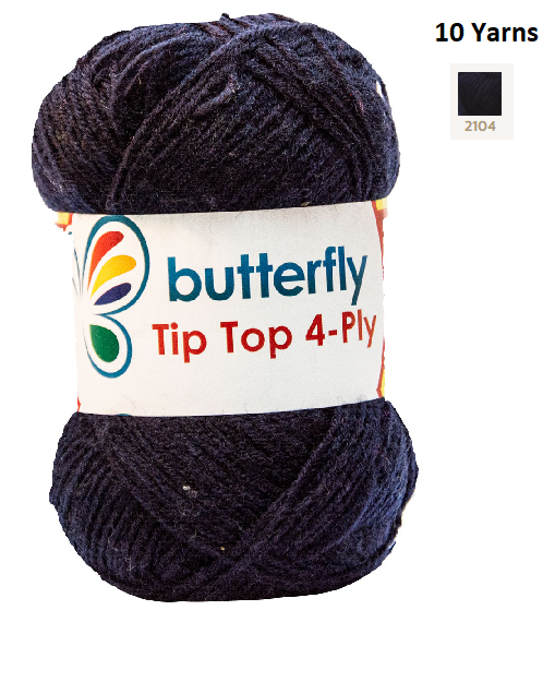 Knitting & Crocheting Essentials - Butterfly Yarns Pack of 5 or 10,Knitting Needles, Tapestry Mat Mesh, Latch Hook Crochet, Crochet Hook, CBC Sewing Kit