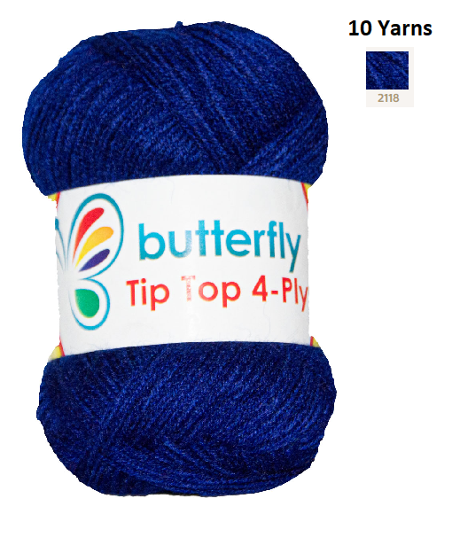 Knitting & Crocheting Essentials - Butterfly Yarns Pack of 5 or 10,Knitting Needles, Tapestry Mat Mesh, Latch Hook Crochet, Crochet Hook, CBC Sewing Kit