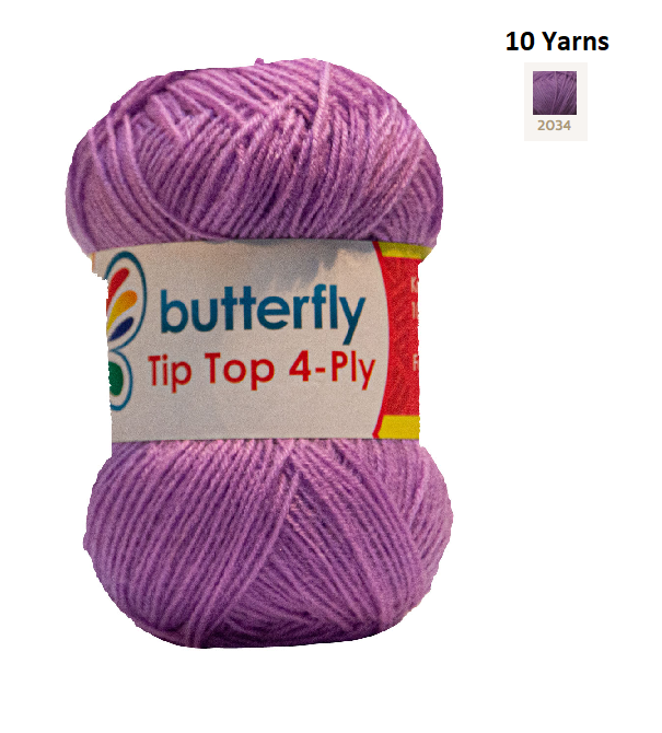 Knitting & Crocheting Essentials - Butterfly Yarns Pack of 5 or 10,Knitting Needles, Tapestry Mat Mesh, Latch Hook Crochet, Crochet Hook, CBC Sewing Kit