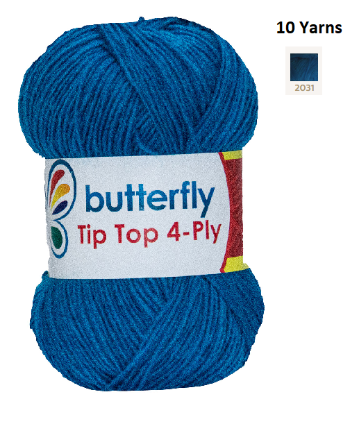 Knitting & Crocheting Essentials - Butterfly Yarns Pack of 5 or 10,Knitting Needles, Tapestry Mat Mesh, Latch Hook Crochet, Crochet Hook, CBC Sewing Kit
