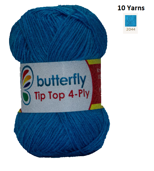 Knitting & Crocheting Essentials - Butterfly Yarns Pack of 5 or 10,Knitting Needles, Tapestry Mat Mesh, Latch Hook Crochet, Crochet Hook, CBC Sewing Kit