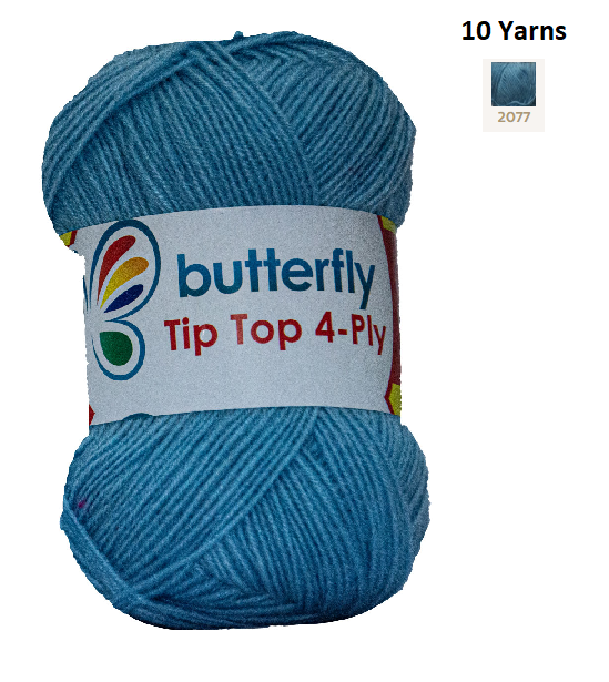 Knitting & Crocheting Essentials - Butterfly Yarns Pack of 5 or 10,Knitting Needles, Tapestry Mat Mesh, Latch Hook Crochet, Crochet Hook, CBC Sewing Kit