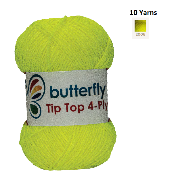 Knitting & Crocheting Essentials - Butterfly Yarns Pack of 5 or 10,Knitting Needles, Tapestry Mat Mesh, Latch Hook Crochet, Crochet Hook, CBC Sewing Kit
