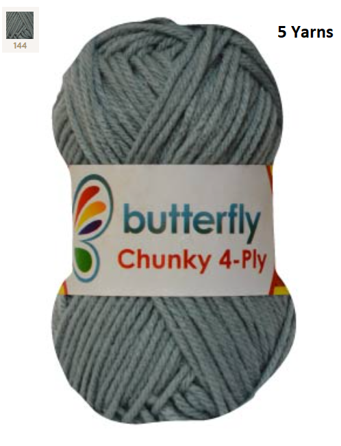 Knitting & Crocheting Essentials - Butterfly Yarns Pack of 5 or 10,Knitting Needles, Tapestry Mat Mesh, Latch Hook Crochet, Crochet Hook, CBC Sewing Kit