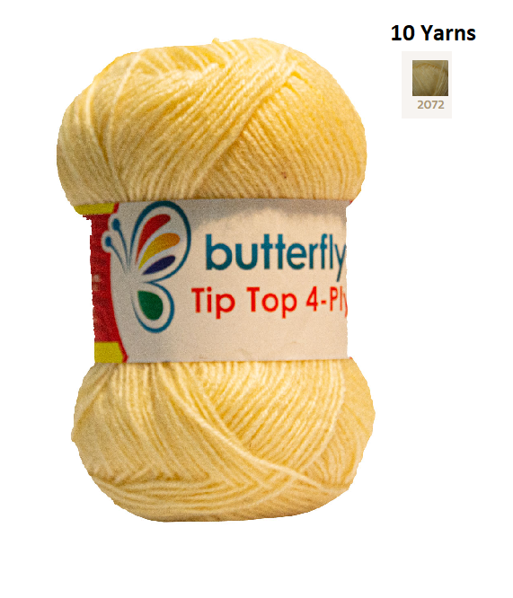 Knitting & Crocheting Essentials - Butterfly Yarns Pack of 5 or 10,Knitting Needles, Tapestry Mat Mesh, Latch Hook Crochet, Crochet Hook, CBC Sewing Kit