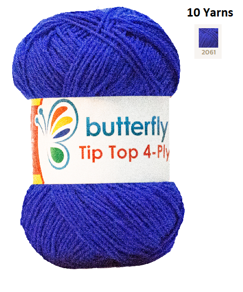 Knitting & Crocheting Essentials - Butterfly Yarns Pack of 5 or 10,Knitting Needles, Tapestry Mat Mesh, Latch Hook Crochet, Crochet Hook, CBC Sewing Kit