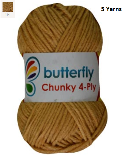 Knitting & Crocheting Essentials - Butterfly Yarns Pack of 5 or 10,Knitting Needles, Tapestry Mat Mesh, Latch Hook Crochet, Crochet Hook, CBC Sewing Kit