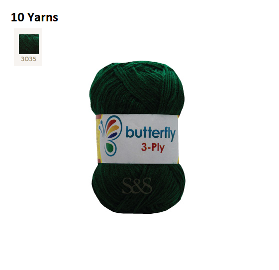 Knitting & Crocheting Essentials - Butterfly Yarns Pack of 5 or 10,Knitting Needles, Tapestry Mat Mesh, Latch Hook Crochet, Crochet Hook, CBC Sewing Kit