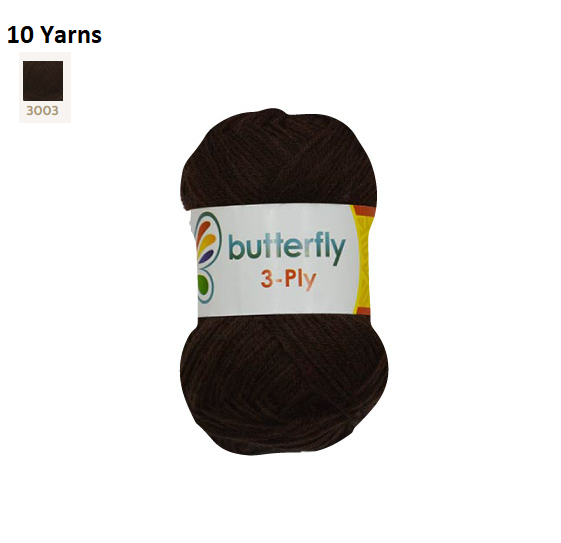 Knitting & Crocheting Essentials - Butterfly Yarns Pack of 5 or 10,Knitting Needles, Tapestry Mat Mesh, Latch Hook Crochet, Crochet Hook, CBC Sewing Kit