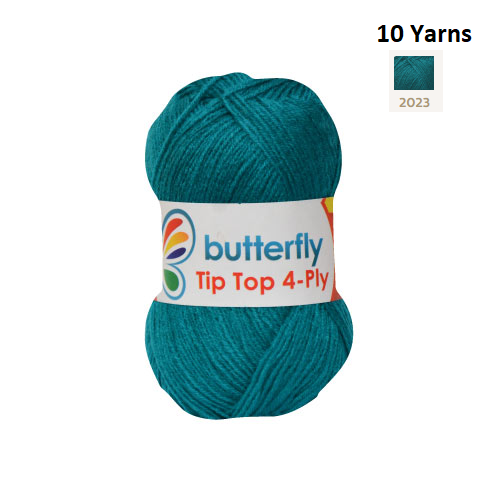 Knitting & Crocheting Essentials - Butterfly Yarns Pack of 5 or 10,Knitting Needles, Tapestry Mat Mesh, Latch Hook Crochet, Crochet Hook, CBC Sewing Kit