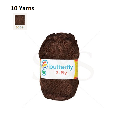 Knitting & Crocheting Essentials - Butterfly Yarns Pack of 5 or 10,Knitting Needles, Tapestry Mat Mesh, Latch Hook Crochet, Crochet Hook, CBC Sewing Kit
