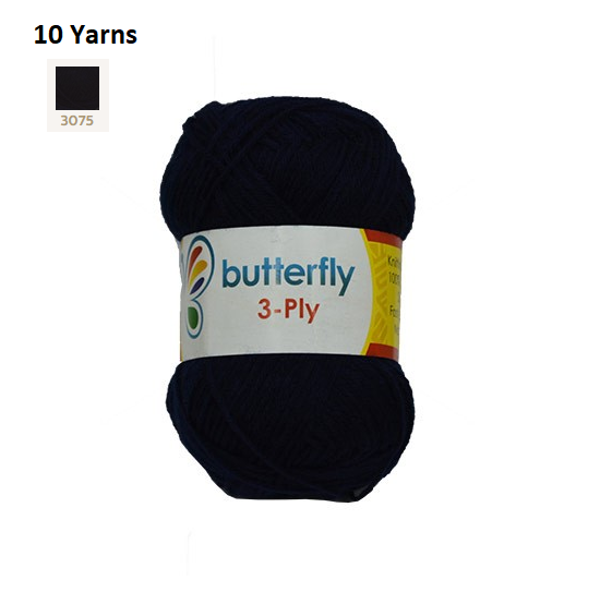 Knitting & Crocheting Essentials - Butterfly Yarns Pack of 5 or 10,Knitting Needles, Tapestry Mat Mesh, Latch Hook Crochet, Crochet Hook, CBC Sewing Kit