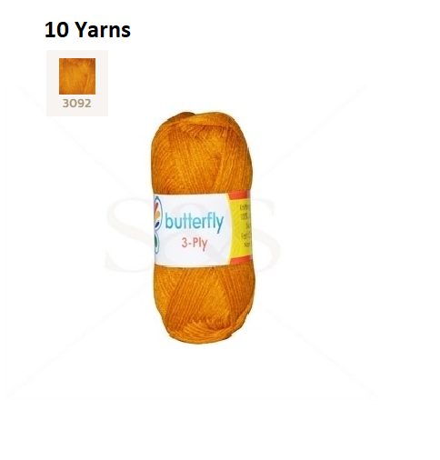 Knitting & Crocheting Essentials - Butterfly Yarns Pack of 5 or 10,Knitting Needles, Tapestry Mat Mesh, Latch Hook Crochet, Crochet Hook, CBC Sewing Kit