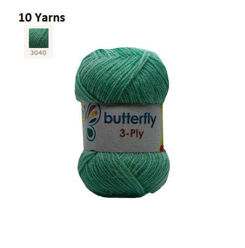 Knitting & Crocheting Essentials - Butterfly Yarns Pack of 5 or 10,Knitting Needles, Tapestry Mat Mesh, Latch Hook Crochet, Crochet Hook, CBC Sewing Kit