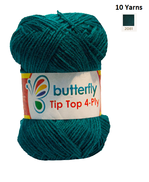 Knitting & Crocheting Essentials - Butterfly Yarns Pack of 5 or 10,Knitting Needles, Tapestry Mat Mesh, Latch Hook Crochet, Crochet Hook, CBC Sewing Kit