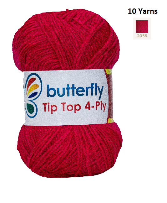 Knitting & Crocheting Essentials - Butterfly Yarns Pack of 5 or 10,Knitting Needles, Tapestry Mat Mesh, Latch Hook Crochet, Crochet Hook, CBC Sewing Kit