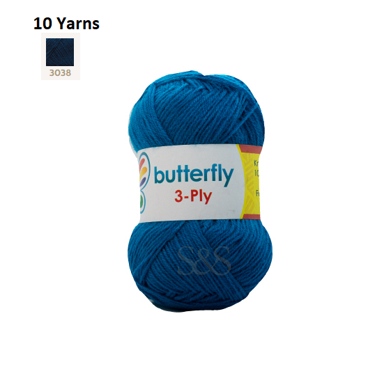 Knitting & Crocheting Essentials - Butterfly Yarns Pack of 5 or 10,Knitting Needles, Tapestry Mat Mesh, Latch Hook Crochet, Crochet Hook, CBC Sewing Kit
