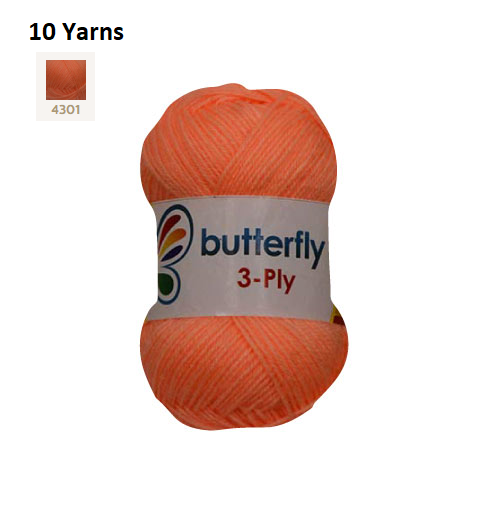 Knitting & Crocheting Essentials - Butterfly Yarns Pack of 5 or 10,Knitting Needles, Tapestry Mat Mesh, Latch Hook Crochet, Crochet Hook, CBC Sewing Kit