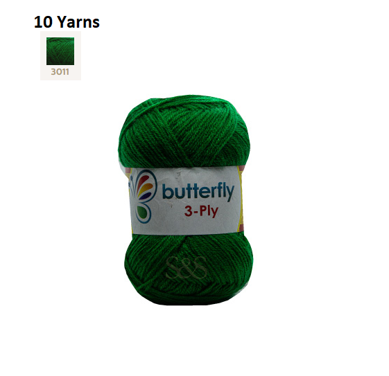 Knitting & Crocheting Essentials - Butterfly Yarns Pack of 5 or 10,Knitting Needles, Tapestry Mat Mesh, Latch Hook Crochet, Crochet Hook, CBC Sewing Kit