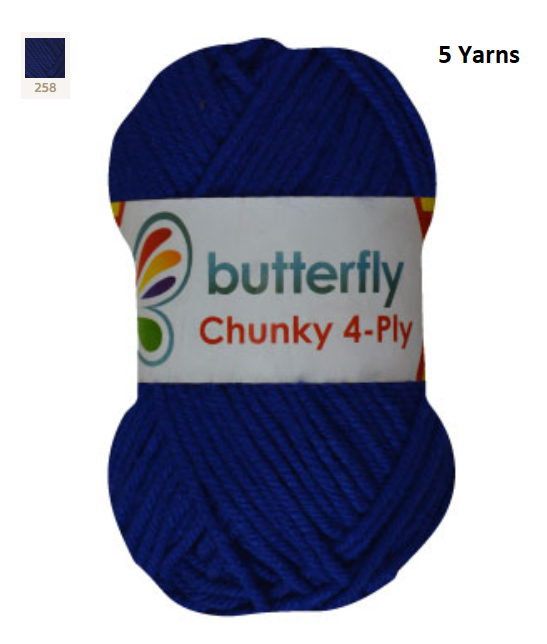 Knitting & Crocheting Essentials - Butterfly Yarns Pack of 5 or 10,Knitting Needles, Tapestry Mat Mesh, Latch Hook Crochet, Crochet Hook, CBC Sewing Kit