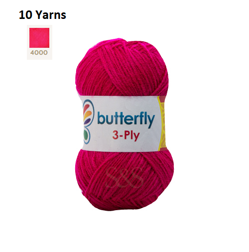 Knitting & Crocheting Essentials - Butterfly Yarns Pack of 5 or 10,Knitting Needles, Tapestry Mat Mesh, Latch Hook Crochet, Crochet Hook, CBC Sewing Kit