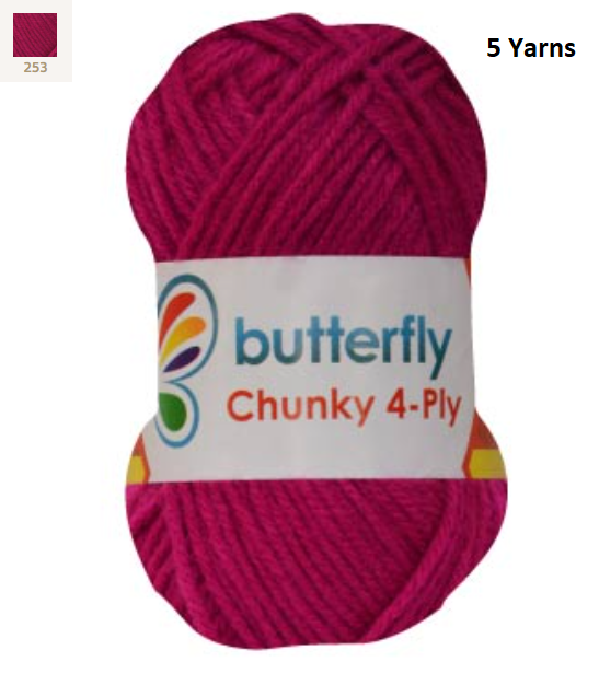 Knitting & Crocheting Essentials - Butterfly Yarns Pack of 5 or 10,Knitting Needles, Tapestry Mat Mesh, Latch Hook Crochet, Crochet Hook, CBC Sewing Kit