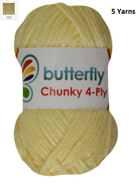 Knitting & Crocheting Essentials - Butterfly Yarns Pack of 5 or 10,Knitting Needles, Tapestry Mat Mesh, Latch Hook Crochet, Crochet Hook, CBC Sewing Kit