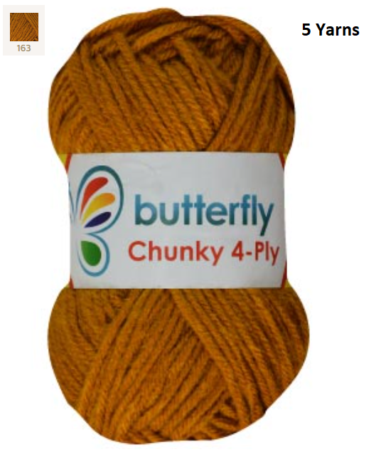 Knitting & Crocheting Essentials - Butterfly Yarns Pack of 5 or 10,Knitting Needles, Tapestry Mat Mesh, Latch Hook Crochet, Crochet Hook, CBC Sewing Kit