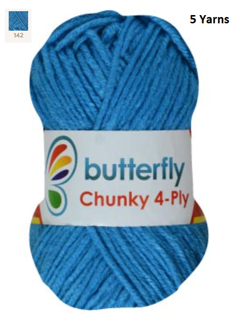 Knitting & Crocheting Essentials - Butterfly Yarns Pack of 5 or 10,Knitting Needles, Tapestry Mat Mesh, Latch Hook Crochet, Crochet Hook, CBC Sewing Kit