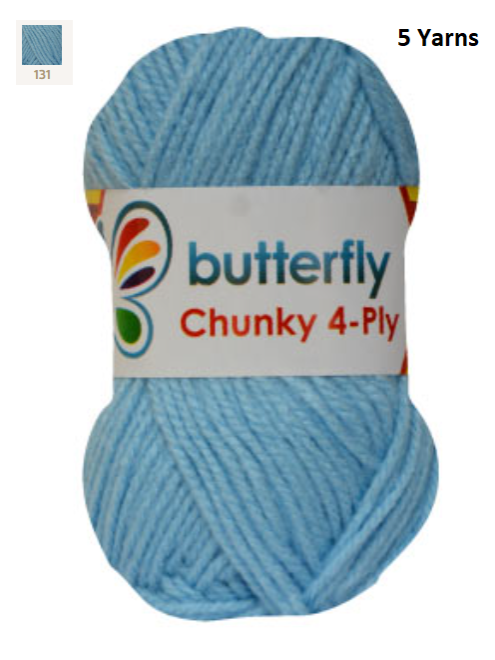 Knitting & Crocheting Essentials - Butterfly Yarns Pack of 5 or 10,Knitting Needles, Tapestry Mat Mesh, Latch Hook Crochet, Crochet Hook, CBC Sewing Kit