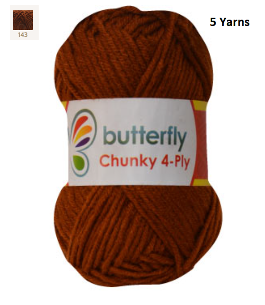 Knitting & Crocheting Essentials - Butterfly Yarns Pack of 5 or 10,Knitting Needles, Tapestry Mat Mesh, Latch Hook Crochet, Crochet Hook, CBC Sewing Kit