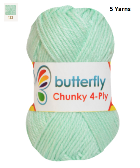 Knitting & Crocheting Essentials - Butterfly Yarns Pack of 5 or 10,Knitting Needles, Tapestry Mat Mesh, Latch Hook Crochet, Crochet Hook, CBC Sewing Kit