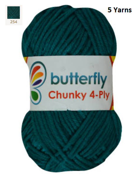 Knitting & Crocheting Essentials - Butterfly Yarns Pack of 5 or 10,Knitting Needles, Tapestry Mat Mesh, Latch Hook Crochet, Crochet Hook, CBC Sewing Kit