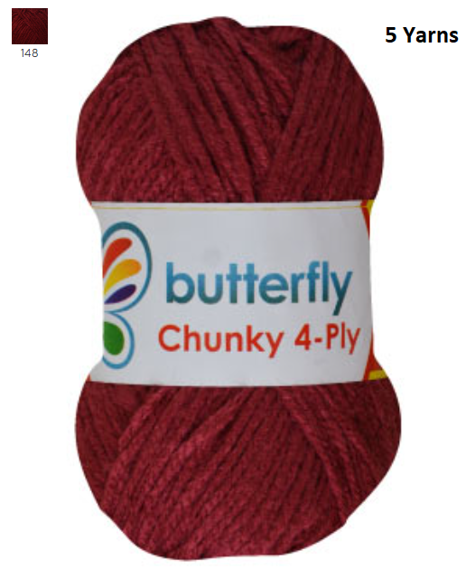 Knitting & Crocheting Essentials - Butterfly Yarns Pack of 5 or 10,Knitting Needles, Tapestry Mat Mesh, Latch Hook Crochet, Crochet Hook, CBC Sewing Kit