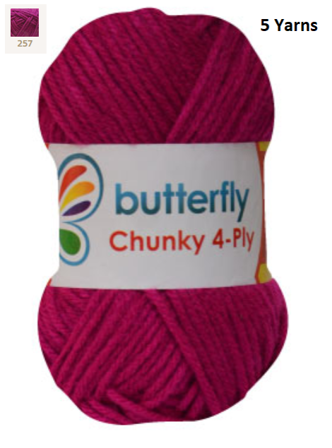 Knitting & Crocheting Essentials - Butterfly Yarns Pack of 5 or 10,Knitting Needles, Tapestry Mat Mesh, Latch Hook Crochet, Crochet Hook, CBC Sewing Kit