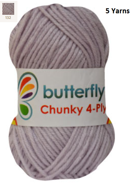 Knitting & Crocheting Essentials - Butterfly Yarns Pack of 5 or 10,Knitting Needles, Tapestry Mat Mesh, Latch Hook Crochet, Crochet Hook, CBC Sewing Kit