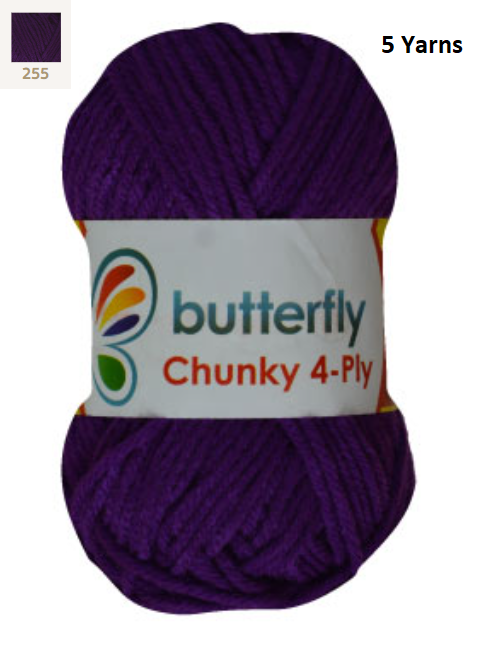 Knitting & Crocheting Essentials - Butterfly Yarns Pack of 5 or 10,Knitting Needles, Tapestry Mat Mesh, Latch Hook Crochet, Crochet Hook, CBC Sewing Kit